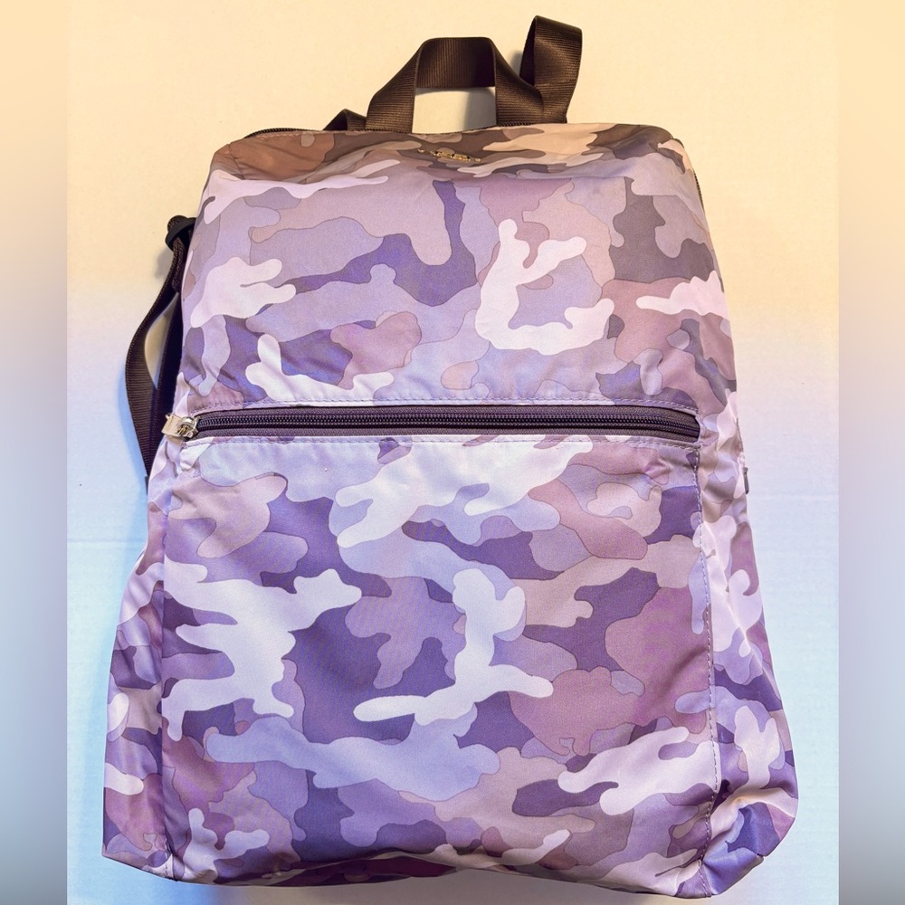 TUMI Voyageur Just In Case Foldable Backpack Camo Pink & Mauve  TUMI
